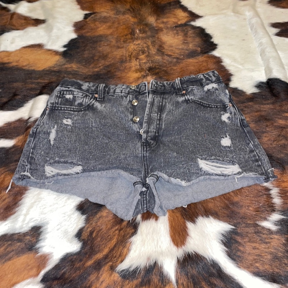 size 12 black wild fable jean shorts